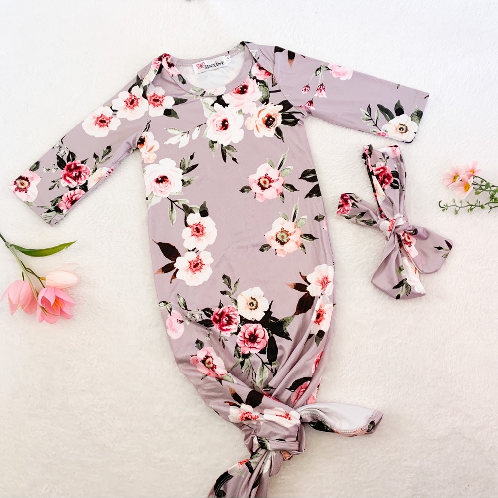 Baby Girl Knotted Night Gown